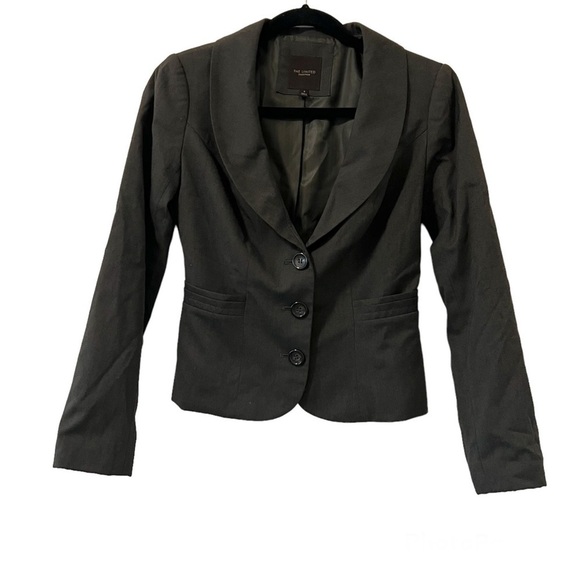 The Limited Dark Gray Blazer Jacket - Picture 1 of 4